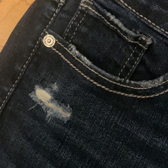 Silver Jeans Women's Skinny Jeans - Dark Blue - Picture 2 of 7